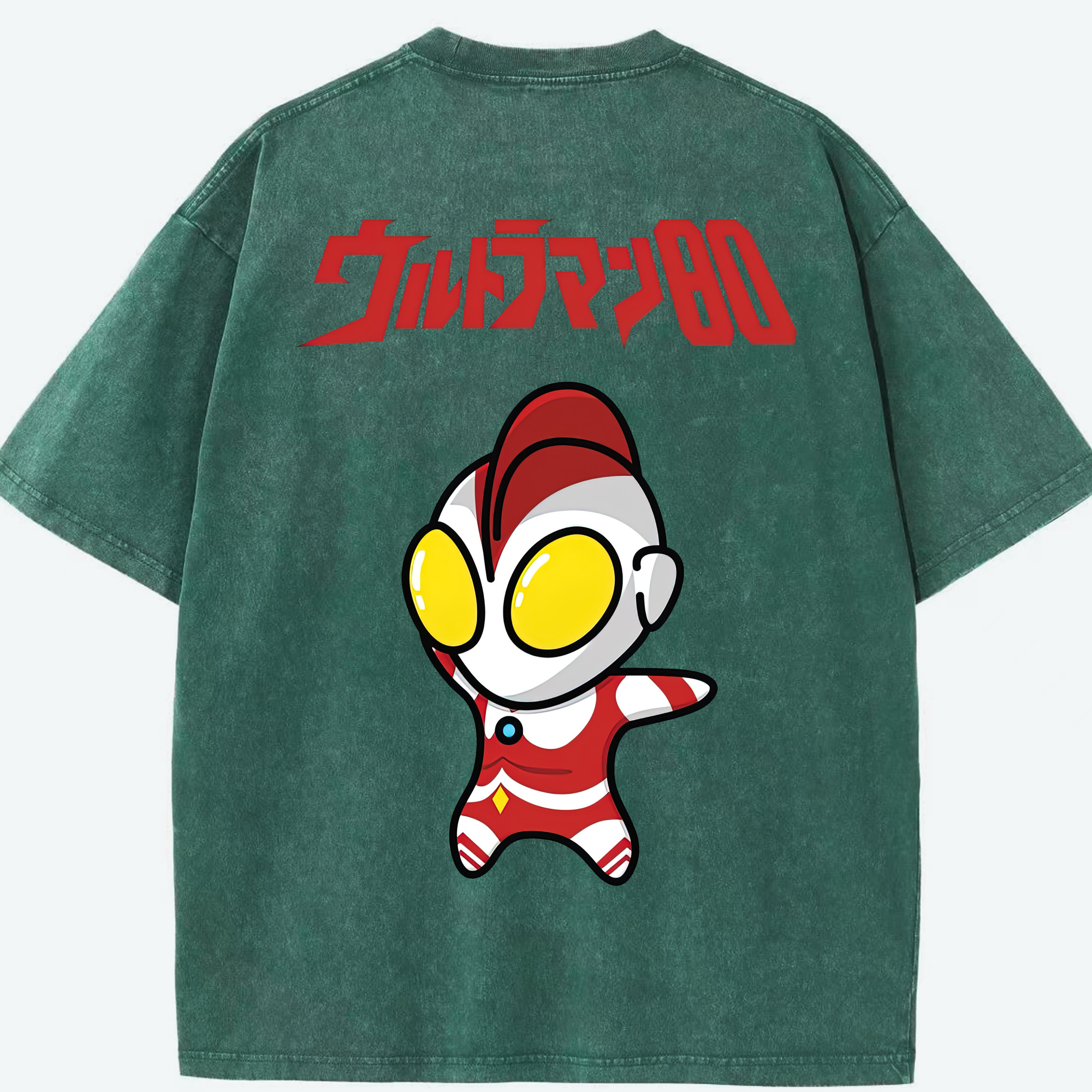 （画像用） ウルトラマン Ultraman 綿100% ヴィンテージ風 半袖Tシャツ（背面プリント）